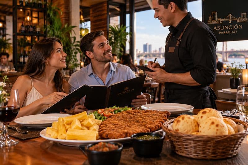 Pratos típicos servidos em restaurante